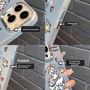 <span class=keywords><strong>Coque</strong></span> de téléphone antichoc en PC mat peint à motif dessin animé QY pour <span class=keywords><strong>iPhone</strong></span> 17/16/15/<span class=keywords><strong>14</strong></span>/13/12/11/8 <span class=keywords><strong>Pro</strong></span> Max - Product Image 4