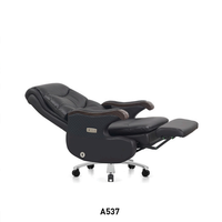 Fauteuil de direction électrique multifonctionnel en cuir écologique sans solvant, inclinable pour bureau