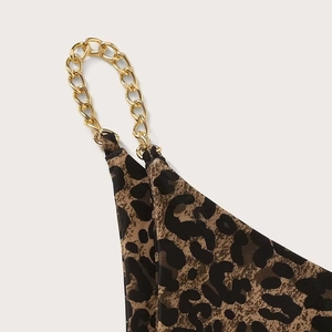Conjunto de Bikini Brillante de 2 Piezas con Decoración de Perlas, Traje de Baño para Mujer, Tejido Ecológico de Spandex y Poliéster - Product Image 4
