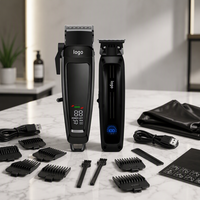 Tondeuses à cheveux électriques sans fil professionnelles pour hommes, recharge USB, réglables, tondeuses à cheveux sans fil pour barbier
