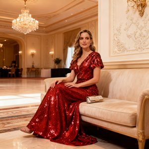 2026 Brautkleider im Meerjungfrau-Stil mit Pailletten spitze Empire Waist line Big Size Party Wear Kleidung für Damen - Product Image 5