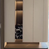 Meuble de rangement à chaussures en bois moderne, écologique, imperméable, personnalisé, ensemble de meubles d'entrée pour salon, villa, appartement