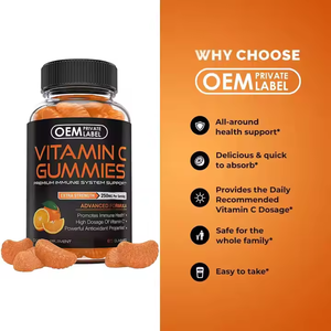 Suplemento de gomitas de vitamina C de etiqueta privada, gomitas de vitamina con minerales para el apoyo de la salud inmunológica de los adultos - Product Image 4