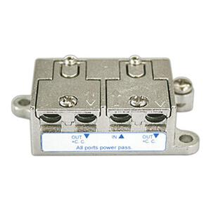 Distribuidor satelital/terrestre de 2 puertos, frecuencia, compatible con diferentes dispositivos; ideal para amplificar señales de TV y - Product Image 1