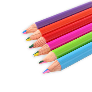 Crayons <span class=keywords><strong>de</strong></span> couleur à double tête non toxiques, à base <span class=keywords><strong>de</strong></span> <span class=keywords><strong>cire</strong></span> effaçable, en bois <span class=keywords><strong>de</strong></span> tilleul, taille jumbo, ensemble <span class=keywords><strong>de</strong></span> crayons <span class=keywords><strong>de</strong></span> couleur - Product Image 5