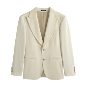 Costume pour hommes de pantalon de manteau blanc mince haut de gamme personnalisé pour costumes de mariage classiques blanc 3 pièces - Product Image 5