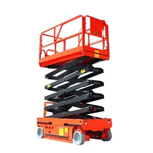 CE ISO 12M 320Kg Hydraulic Battery Powered Self Propelled Scissor Lift Without External Force