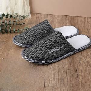 Pantoufles d'hôtel en toile personnalisables, écologiques, jetables, vintage, douces, biodégradables, recyclables, lavables et portables - Product Image 3