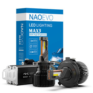 Accesorios automotrices Luces Focos Led Max3 120W Luz Led Para Auto H7 H11 H8 HB3 HB4 <span class=keywords><strong>H4</strong></span> Sistema de iluminación automático H11 luce H7 faro <span class=keywords><strong>H4</strong></span> - Product Image 1