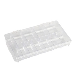 Boîte de rangement en plastique Transparent, 500 pièces, Nail Art, boîte de pointes vides pour Salon de manucure - Product Image 1