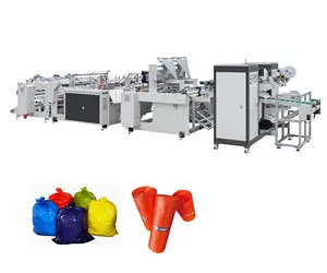 Fully Automatic Small Size Plastic Pe Biodegradable Compostable Selfgarbage Bag Machine Rolls Converting Equipment Small Scale