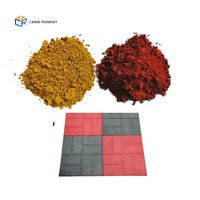 Pigment rouge en oxyde ferrique, pour ciment de peinture, 10g
