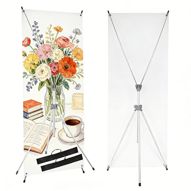Wholesale Portable Strengthened Tripod X Frame Display Banner Stand for Exhibition Promotion Weatherproof Reusable