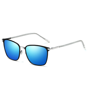 Uomini <span class=keywords><strong>Occhiali</strong></span> Da Sole Polarizzati <span class=keywords><strong>Occhiali</strong></span> per La Visione Notturna Per Unisex Retro In Lega di Piazza Cornice di Vetro di Sun Uomo UV400 - Product Image 5