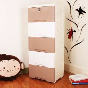 Cajones de almacenamiento modernos de plástico de 5 capas para niños, sala de estar, armario para bebés - Product Image 6