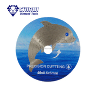 Disque de coupe diamanté OEM 45 mm pour utilisation à l'eau, pressé à chaud, épaisseur 0,6 mm, mini lame de scie pour la découpe précise de carreaux de céramique