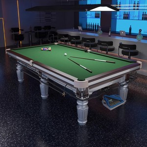 Tiêu chuẩn thương mại Mỹ Đen tám bàn bi-a với chân gỗ rắn & ngăn lưu trữ kiểu Trung Quốc - Product Image 4