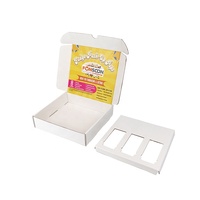 Boîte cadeau en carton ondulé personnalisée pour confiseries avec insert, boîtes d'expédition en carton pour emballage de gâteaux