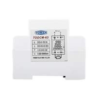 TOMZN 1 Buah Meteran Energi DC 4IN1 8-150V/14-600V 63A DIN Rail Voltmeter Ammeter Monitor Daya Watt KWh Reset Multimeter Digital
