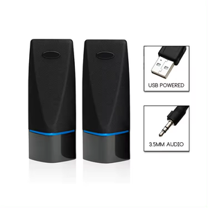 Altavoces USB 2.0 con Cable para PC, Caja de Sonido Creativa de 4W con Conector para Auriculares - Product Image 2