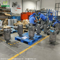 RVS ammoniak-water-glycol filterbehuizing filtratievat voor koelinstallatie