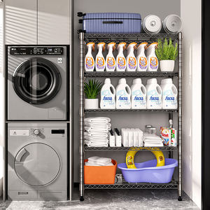 מדף תיל כסוף בעל 5 קומות, בקוטר 4.5*2.5*2 מ\\\"מ, יחידת אחסון בעלת ביצועים גבוהים במחיר משתלם, תוצרת מפעל OEM, צינור 19.1 ס\\\"מ. - Product Image 6