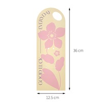 Support de fleur à tige unique avec poignée pour carte de vœux, idéal pour les bouquets de fleurs fraîches ou séchées, parfait pour les cadeaux d'anniversaire ou la fête des Mères