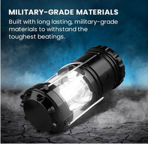 Lanterne de camping <span class=keywords><strong>LED</strong></span> pliable noire pour kits de survie lumière d'urgence pannes de <span class=keywords><strong>tempête</strong></span> éclairage portable extérieur - Product Image 5