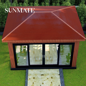 Véranda en aluminium, jardin <span class=keywords><strong>d</strong></span>'hiver, terrasse, toit de véranda, solarium 4 saisons, couverture de patio, véranda autoportante, installation facile - Product Image 2