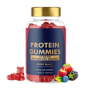 Gomitas de Proteína de Suero de Leche con Sabor a Bayas Mixtas, 12 g de Proteína por Porción, Sin Azúcar Añadido, Vegetarianas, Antioxidantes, para el Crecimiento Muscular - Product Image 1