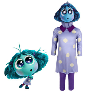 Disfraces de Inside Out 2 para niños y niñas, vestidos para juegos de rol de Halloween, fibra de poliéster, talla infantil - Product Image 5