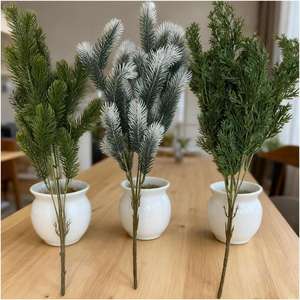 Hoja Artificial <span class=keywords><strong>en</strong></span> <span class=keywords><strong>Maceta</strong></span>, Artículos de Decoración para el Hogar <span class=keywords><strong>en</strong></span> Miniatura, Tallos Individuales, Follaje Trepador de Pared, Hoja de Árbol Artificial para Pared - Product Image 4