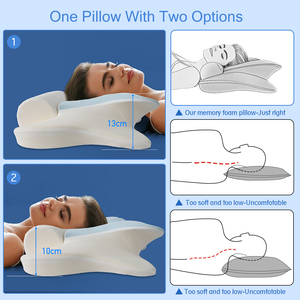 Cuscino in Memory Foam Ipoallergenico 2 in 1 con Fodera Lavabile per Chi Soffre di Allergie - Product Image 4