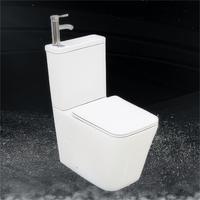 WC gain de place combiné deux-en-un lavabo sans rebord toilettes salle d'eau salle de bain moderne toilette commodes banheiro cuvette de toilette