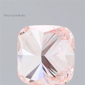 SHREERAJ SOLITAIRE Diamante de 2 Ct, Corte Cojín, Rosa Intenso Fantasía, Cultivado en Laboratorio, VVS VS CVD, Certificado IGI, Perforado con Láser, Piedra Suelta - Product Image 3