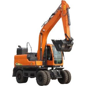 Excavatrice sur pneus de marque coréenne, neuve, 15 tonnes, modèle DX150W avec conduite hydraulique, à vendre - Product Image 1