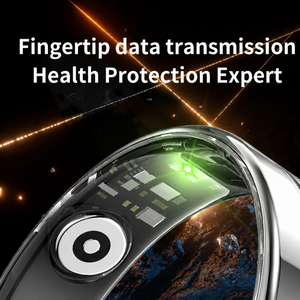 R7 <b>LED</b> Display Ring Ladies Men's Stainless-steel Rings Oxygen Saturation Electronic Praise Heart Rate Waterproof 2025 New - Product Image 4
