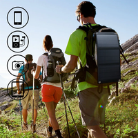 Mini panneau solaire flexible ETFE de poche, randonnée, camping, panneaux solaires pliables portables avec chargeur avec port USB