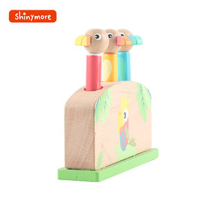 Оптовая продажа, высокое качество, новый дизайн, деревянные игрушки-животные, попрыгающие игрушки, попрыгающие весенние игрушки для детей - Product Image 5