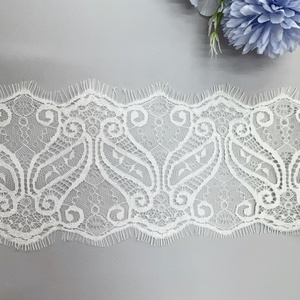 Erkoumi Ingrosso Dubai Pizzo in Tulle Bianco Crema con Bordo a Ciglia per <span class=keywords><strong>Abiti</strong></span> Personalizzati, Scialli, Colletti e Accessori - Product Image 3