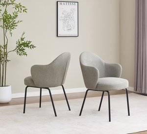 Asiento de tela espuma de alta densidad marco metálico color negro - Product Image 4