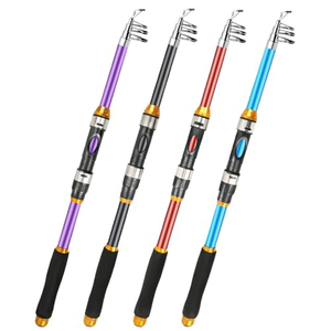 Canne à pêche télescopique en fibre de carbone FRP rigide pour la pêche à la carpe, 2,1 m - 3,6 m - Product Image 1