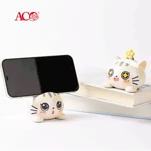 ACO 제조업체 전화 홀더 수지 게으른 귀여운 창조적 인 데스크탑 장식품 선물 핸드폰 스탠드