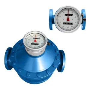LL Series Oval Gear Flow Meter Oil Depot Gas Station Industrial Instrument Good Quality And Low Price Elliptic Gear CE Flowmeter
