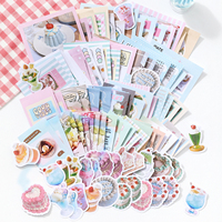 Simno 100PCS Kawaii Scrapbooking Fournitures Pack Esthétique Scrapbook Autocollant Papier Art Journaling Kit pour Junk Journals Planner