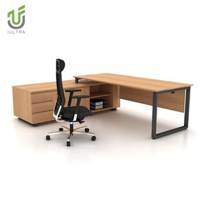 Iultra Gỗ Tếch điều hành làm việc điều hành Bàn, MDF MFC thiết kế sang trọng Giám Đốc văn phòng hiện đại bảng, kích thước lớn - Product Image 2