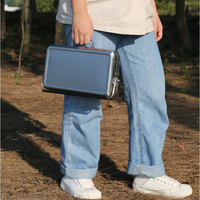 Mini-valise coréenne personnalisée pour Camping en plein air, Grill de Table pliable et Portable, barbecue au charbon de bois en acier inoxydable