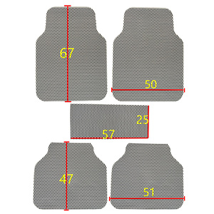 Tapis de voiture en caoutchouc de PVC, rangée de fourrure de Sublimation universelle de premier rang, livraison gratuite 5d tapis de sol de voiture confortable tapis de voiture <span class=keywords><strong>4</strong></span> pièces - Product Image 4