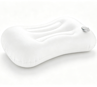 Coussin lombaire gonflable, coussin de soutien lombaire portable avec housse douce en soie de lait, vessie interne en TPU, soutien dorsal de voyage