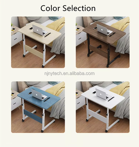 Estudiante estudio blanco altura ajustable computadora escritorio madera moderno barato móvil ruedas computadora escritorios portátil soporte para la venta - Product Image 4